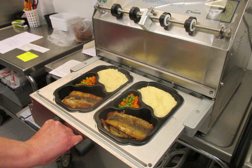 Förpackning av varm lunch låda, singelpack