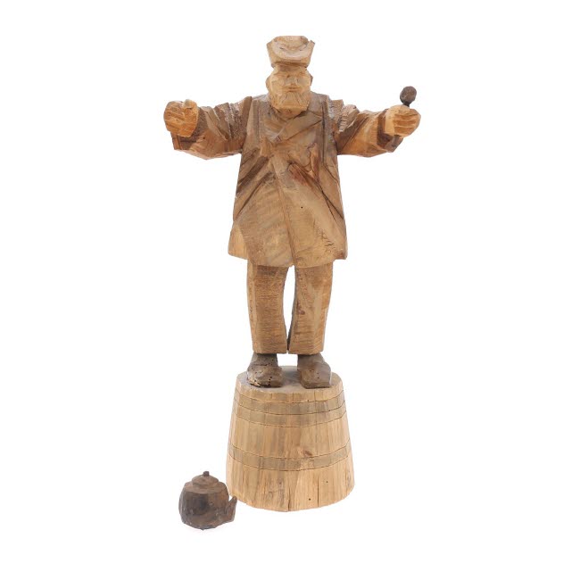 Döderhultare Ropar-Olle helbild med kaffepannan