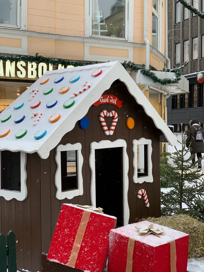 Pepparkakshus på Vintertorget