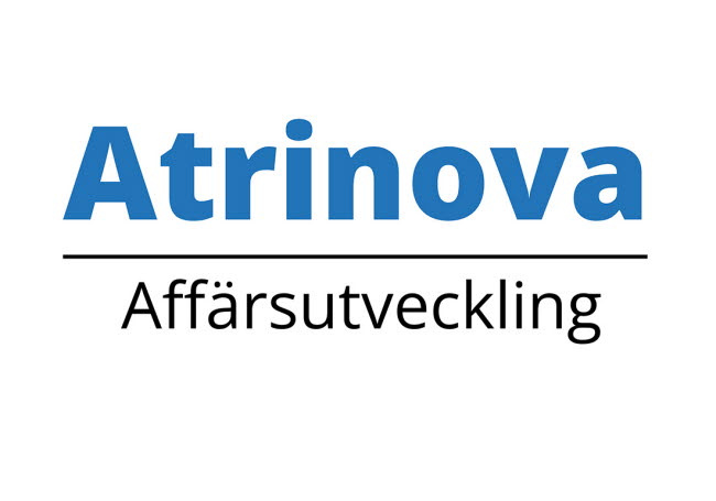 Logotyp Atrinova affärsutveckling.